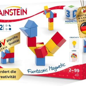 Ainstein-magnetische-blokken-constructie-12-blokken Magneetblokkenset Creatief 12