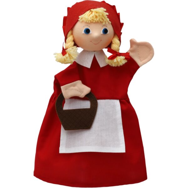 Handpop Roodkapje Bass & Bass – poppenkast en rollenspel speelgoed verkrijgbaar bij het speellab