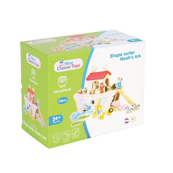 het-speellab-arkvannonew-classic-toys-vormenboot-ark-van-noach-houten-speelgoedach1 Houten Ark van Noach speelgoed met 14 dieren – New Classic Toys
