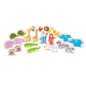 New Classic Toys Vormenboot Ark van Noach – houten vormenstoof met dieren