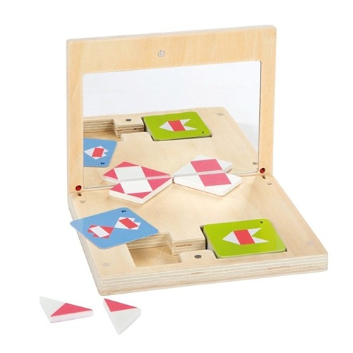 Small Foot Symmetriespel Educate – houten spel met spiegel