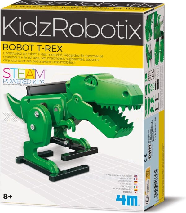 trex-robot-4m-kidzlabs-educatief-speelgoed STEM bouwset T-Rex robot – Het Speellab