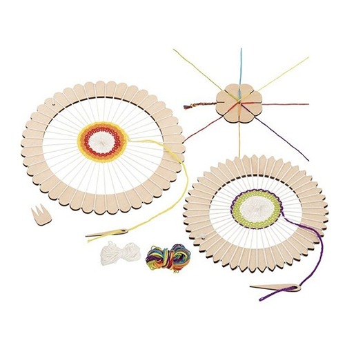 Creatief weven met kinderen met houten speelgoed van Het Speellab