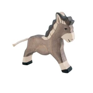 Van duurzaam hout handgemaakte rennende ezel waldorf geinspiteerd van Holztiger bij Het Speellab