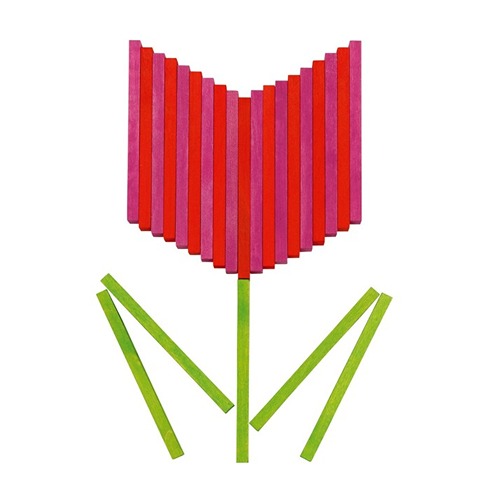 Houten bouwblokken van Goki Evolution serie voor creatief bouwen het Speellab