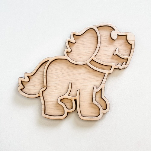 houten vultray hond Leuk met Letters voor sensorisch spel