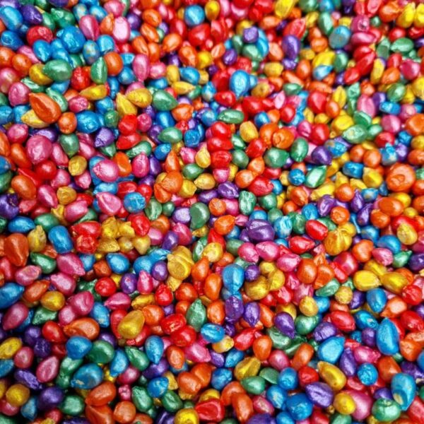 regenboog-mais-mix-het-speellab.jpg Kiddi Rainbowmix 400 gram kleurrijke maïsmix voor sensorisch spel