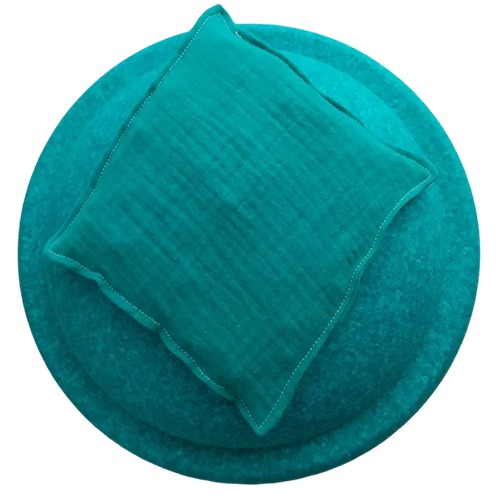 sensory-bean-bag-rainbow-groen Montessori sensorisch speelgoed pittenzak groen