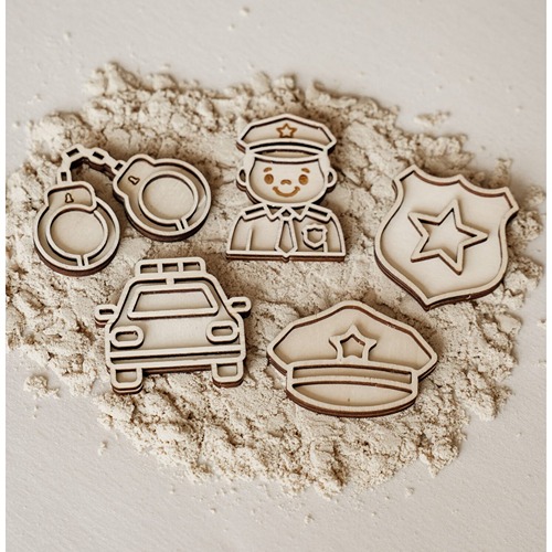 vultrays-politie-sensorisch-spel-leuk-met-letters Houten politie vultray voor sensorisch spel en fijne motoriek