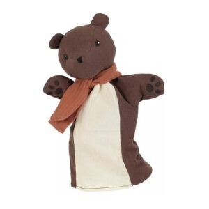 Handpop beer van Egmont Toys geschikt voor poppenkast en verhalen vertellen