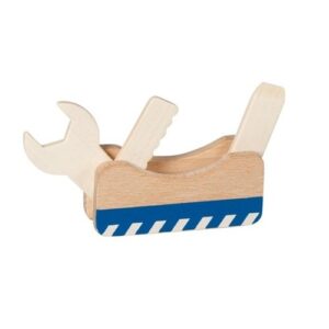 Goki multitool 3 in 1 van hout voor kinderen vanaf 3 jaar