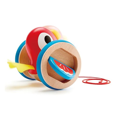 Hape trekdier vogel met flapperende vleugels voor motorische ontwikkeling