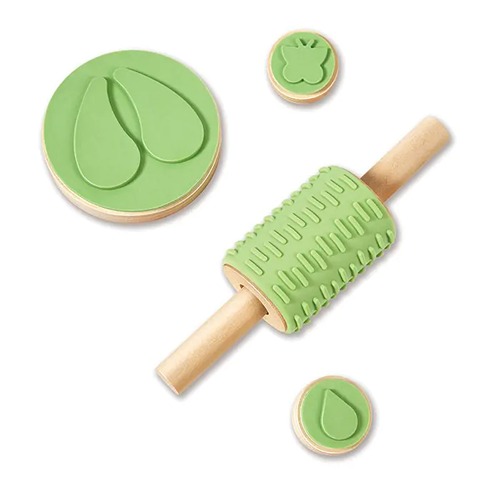 Creatieve stempelset met dieren en natuurtexturen voor educatief spel