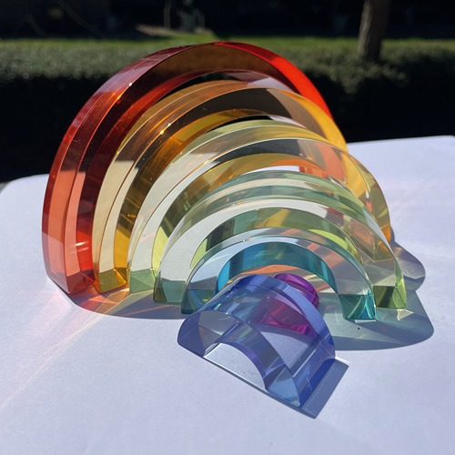 Eduplay acryl bogen uitelkaar in zonlicht of lichtafel