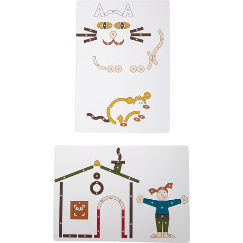 Creatief hamertje tik spel van hout dat fantasie en hand oog coördinatie stimuleert