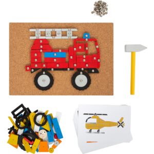 Small Foot hamertje tik voertuigen in de stad houten creatief speelgoed voor peuters