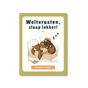 Welterusten, slaap lekker! – Slaapkaartjes van Uitgeverij Briljant slaapritueel en rustmomenten bij Het Speellab