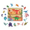 compacte magnetische reisbox dinosaurus speelgoed voor onderweg