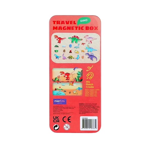 magnetische dinosaurus puzzel stukjes MierEdu reisbox detail